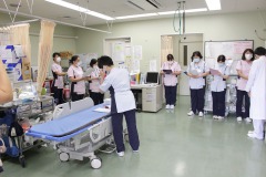 9/9　救急の日に市勿来消防署と呉羽病院（錦町）による連携訓練実施