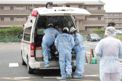 9/9　救急の日に市勿来消防署と呉羽病院（錦町）による連携訓練実施