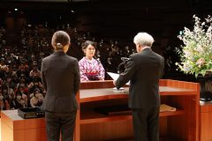 3/24　東日本国際大学・いわき短期大学合同学位授与式（市芸術文化交流館アリオス）